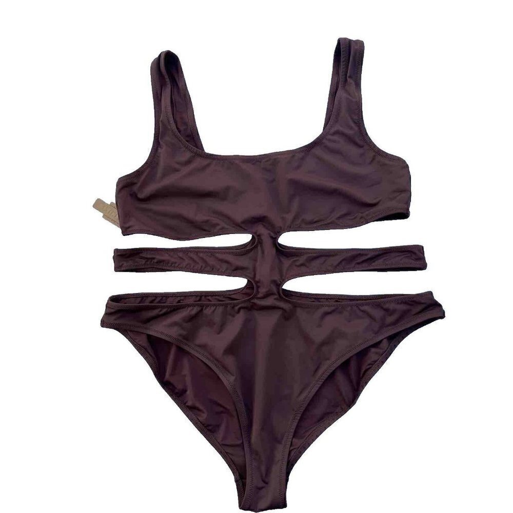 NWT SKIMS Plus Kim K Swim Wear Monokini Swimsuit Cocoa 3X (SW-MKN-0013) - Picture 4 of 9